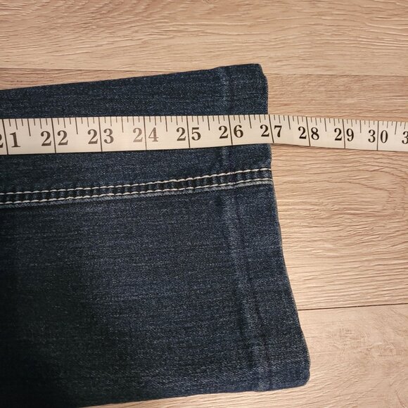 LOVE NATION Jeans Size 8 Bootcut Low Rise Medium Dark Wash Western Stretch - Picture 8 of 10